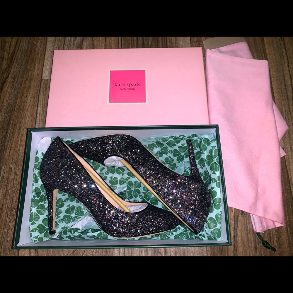 Kate Spade New York Valerie Glitter Stileto Pumps